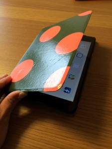 iPad（iPad mini）ケースを自作しよう-完成　開いたところ